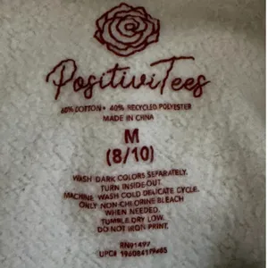 Positive Tees Women's Cream Three Orange Stylized Pumpkin Sweatshirt Size M thumbnail 3