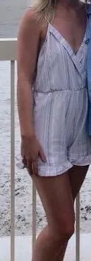 Striped Romper thumbnail 1