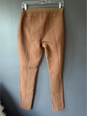 Boden Brown Slim Fit Dress Pants with Elastic Waistband thumbnail 2