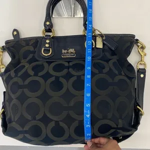Coach Y2K OP Art satchel handbag thumbnail 6