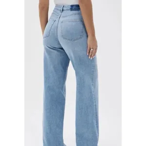 Fabletics High Rise Wide-Leg Jeans Med Wash Womens 29 Short baggie NWT thumbnail 2