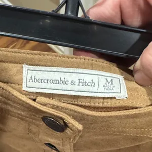 Abercrombie Button-Front Brown Mini Skirt thumbnail 2
