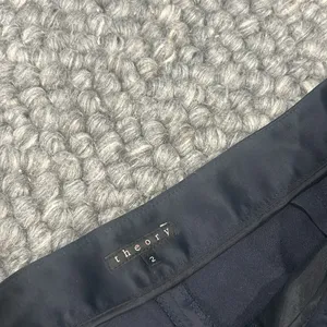 Theory Navy Wool Blend‎ Micro Shorts Size 2 thumbnail 4