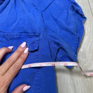 J. Crew Factory Drapey Oxford mini collared blue button down‎ mini dress 8 thumbnail 5