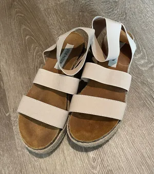 Steve Madden Cream Multi-Strap Espadrille Sandals thumbnail 1