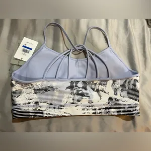 NWT DKNY Sport Sports Bra Purple/White/Black (dp1t8172) Size XL thumbnail 3