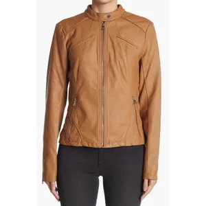 Guess Faux Leather Racer Jacket Size XS‎ thumbnail 5