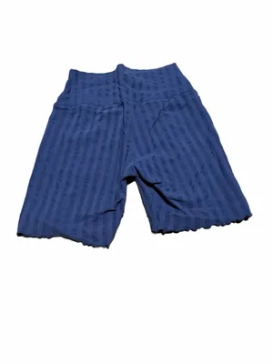 Offline by Aerie Women’s Ribbed Bike Shorts in Navy Blue thumbnail 2
