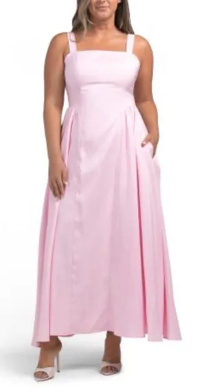 Caroline Constas sleeveless taffeta waist detail dress thumbnail 1