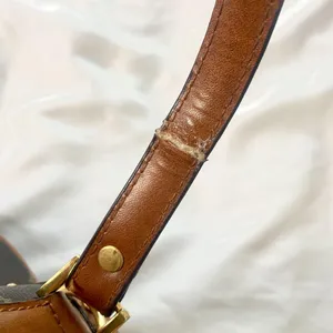 Vintage Signature Print Gold Padlock Tophandle Hand Bag / Small Bag thumbnail 8