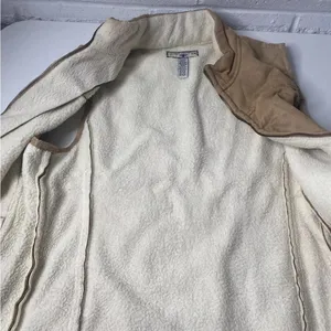 Vtg Women's lg Full Zip Vest caribbean joe let go 104521 Tan Southern Western thumbnail 9