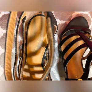 Tommy Hilfiger Black and Brown Heeled Sandals thumbnail 4