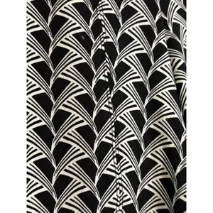 Anthropologie Maeve The Margot Kick Flare Geometric B&W Pants size XS thumbnail 4