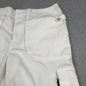 Lauren Jeans Company Ralph Lauren Shorts Womens 10 White Cargo Twill Cotton thumbnail 9
