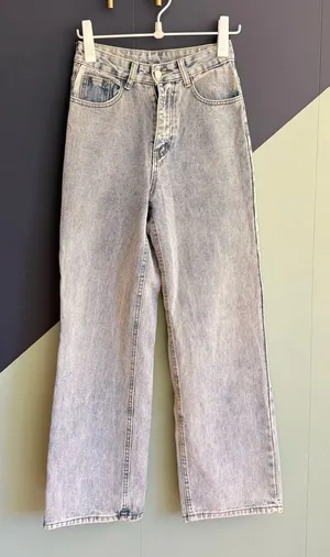 Unbranded Vintage High Rise Wide Leg Jeans 26x29.5 Actual Light Wash 100% Cotton thumbnail 1