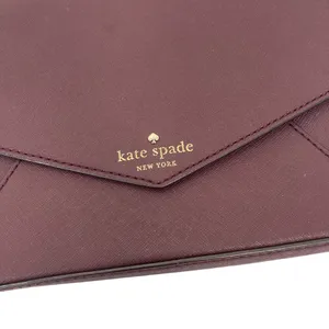 Kate Spade Maroon Leather Envelope Crossbody Bag thumbnail 2