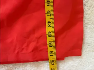 Lulus Masterfully Mod Bright Orange Side Button Midi Dress Size XL Sleeveless thumbnail 8