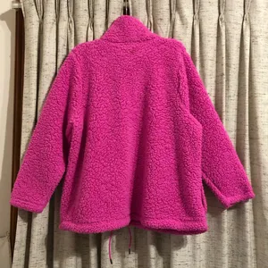 Lane Bryant Livi Active Hot Pink Sherpa Quarter Zip Pullover thumbnail 7
