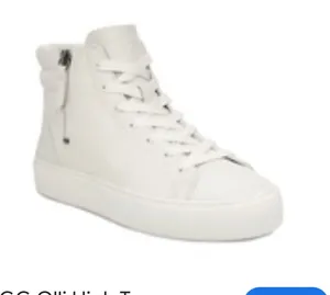 UGG Women White Leather High top Sneakers thumbnail 1