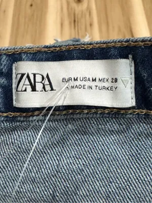 Zara Denim Corset Top Women’s Medium thumbnail 5