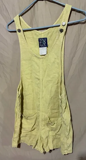 Peace by peice 100 percent linen romper thumbnail 1