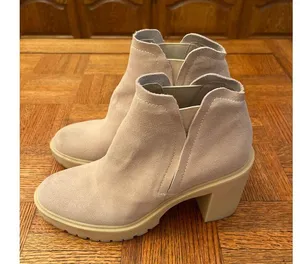 Dolce Vita platform suede booties tan size 9 thumbnail 3