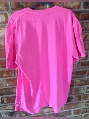Comfort Colors Hot Pink Graphic Tee with Jesus is my Jam Jar Design thumbnail 3