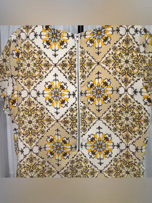 Lulus Women’s Dandy Lion Yellow Print Sleeveless Shift Dress Size Small thumbnail 5