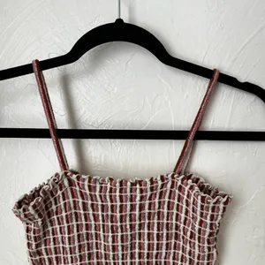 Madewell Jacquard smocked tank top in stripe▪️size XS thumbnail 5
