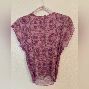 FREE PEOPLE Oh My Baby Tee in Lilac Combo thumbnail 5