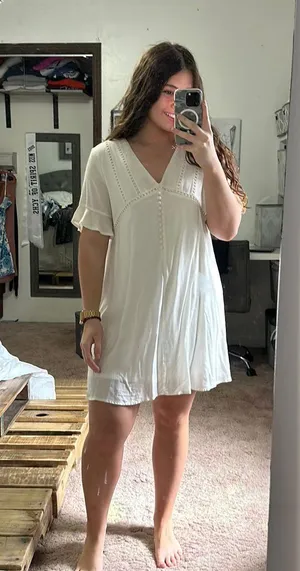 Francesca's White Dress thumbnail 1