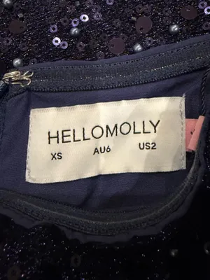 Hello Molly signature move sequin strapless mini blue thumbnail 3