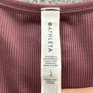 Athleta‎ Aurora Tank Camisole Top Athletic Athleisure Mauve Pink Women's Large thumbnail 3