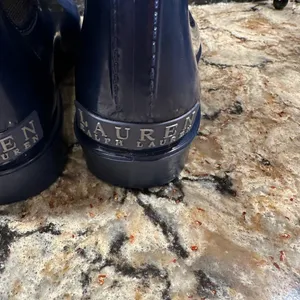 Ralph Lauren Pull on Rain Boot Blue Metallic Muck Boots Womens Sz 6 thumbnail 5