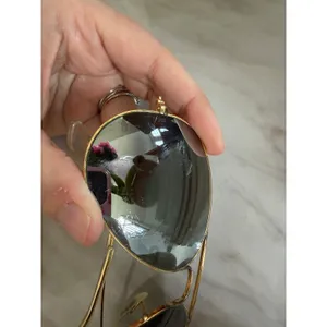 Vintage Ray Ban Gold Tone Metal Grey Polarized Aviator Sunglasses thumbnail 2