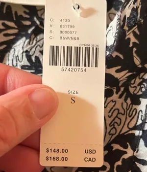 NWT Maeve Marya Tiered Midi Dress in Black Botanical Print thumbnail 6