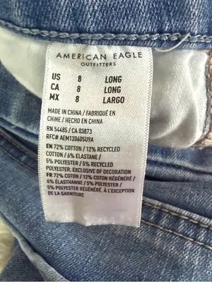American Eagle Curvy High Rise Jegging Dream Stretch 8 Long thumbnail 7