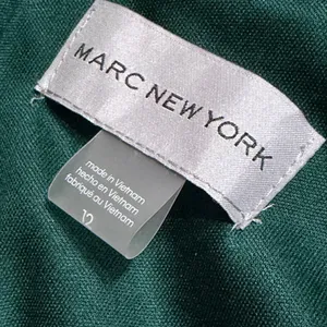 Marc New York Women Emerald Green Velvet Ruched Faux Wrap Dress Size 12 Gold thumbnail 6