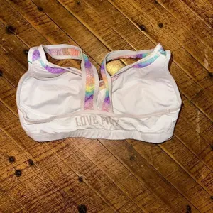 Victoria’s Secret rainbow S strappy yoga sports bra thumbnail 2