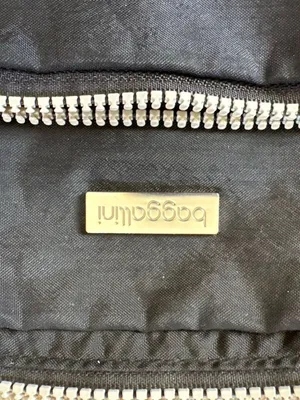 Baggallini Black Compact Crossbody Bag with Silver Zippers thumbnail 3