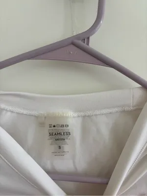 Aritzia Seamless White Top thumbnail 2