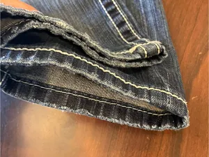 BKE Stella Low-Rise Cropped Jeans Women's 27 Blue Dark Wash Denim Stretch 90's thumbnail 8