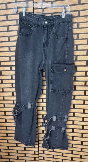 Black Cargo‎ Jeans Size Small thumbnail 1