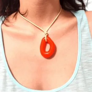 Free People Summertime Cord Choker in Red NWT Bohemian Rare HTF Necklace thumbnail 6
