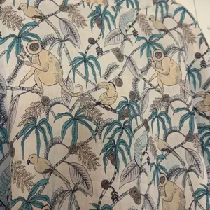 Roller rabbit Goan Forrest Jungle Print Kaftan dress coverup M/L thumbnail 9
