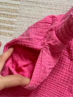 Aerie Women’s Pink Gauze 100% Cotton Pull-On Shorts Pockets size XSmall NEW thumbnail 3