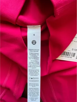 Lululemon Align No Line High Rise 28” Mulberry Spark Size 4 NWT thumbnail 7