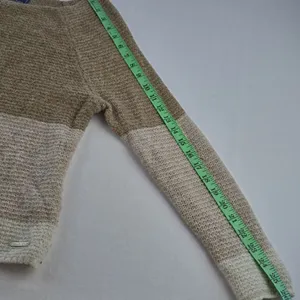 Abercrombie & Fitch‎ Women's Color Block Boat Neck Sweater Tan Brown Size Medium thumbnail 8