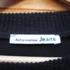 NWT Reformation Cropped Ribbed Pullover Top thumbnail 9