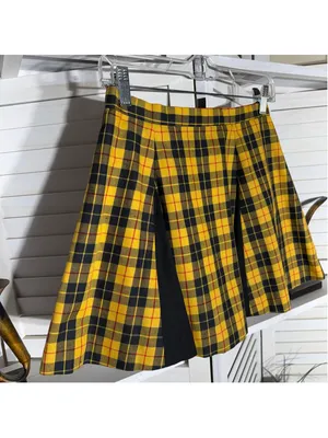 Vintage Y2K plaid mini skirt pleated school girl preppy academy grunge 90s sz S thumbnail 5